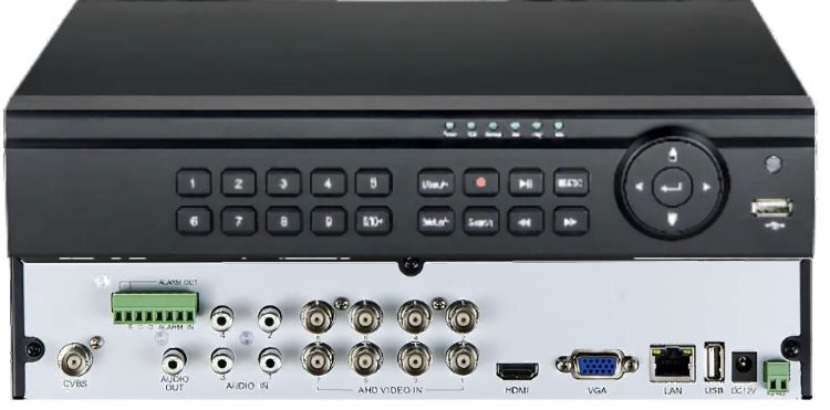 Eyemax AVST-FD2708 8-channel DVR. Supports multiple camera technologies, real-time recording, and remote viewing on mobile devices. Get crisp images and easy management with H.264 formatting, HDMI/VGA ports, and RS-485 control. Perfect for home or business security.