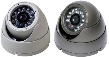 Eyemax IB-2724-60 CCTV camera. With 24 IR LED and 60ft (18.29 m) night vision, it's perfect for high-risk areas. 3-Axis design for easy installation on low ceilings. Don't settle for imitations, trust the genuine high-resolution Sony CCD imager for crystal clear images. A durable metal case and impact-resistant dome make it ideal for prisons, banks, Available in Gray or White Color.