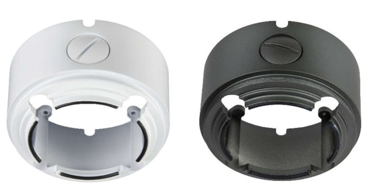 Upgrade your CCTV system with Eyemax IBA-BL Dome Balun Mount. This metal junction box conceals cables, deters tampering, and protects from weather Gray or White Color