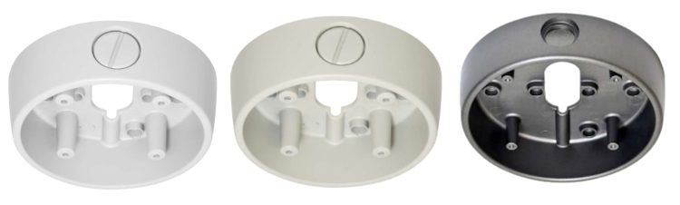 Enhance the look and reliability of your CCTV system with Eyemax IBA-MS Small Junction Box. Made of durable aluminum alloy, it hides and protects cables for professional installation. Easy to install and perfect for outdoor/indoor cameras Gray, Ivory or White Color.