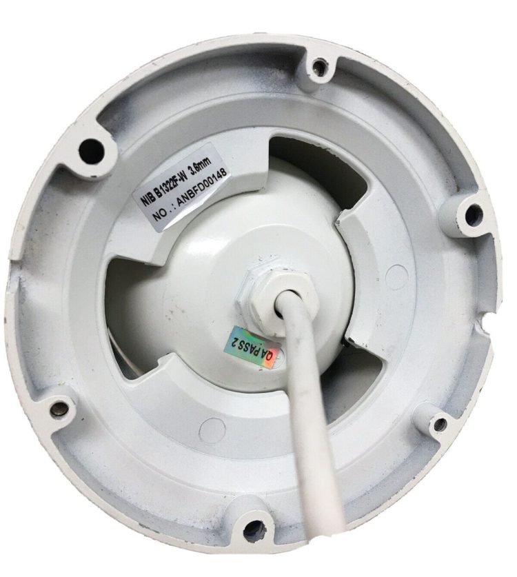 The NIB-B1322F-W is the ultimate security camera for any business or residential property. Advanced DSP technology and its impressive 960p resolution offer unparalleled clarity and detail in every frame. It's possible to use this camera inside or out. It has 12 LEDs that help it see well at night.