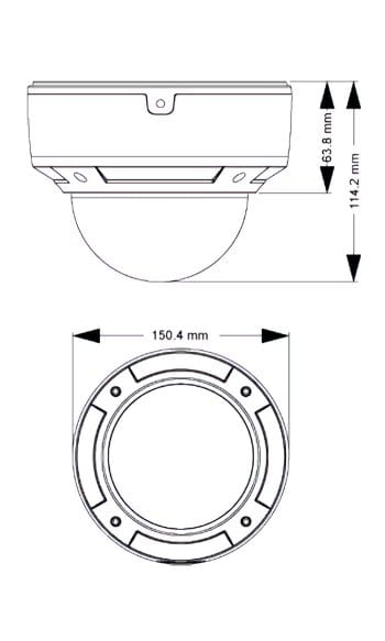 IP Power NIT-C232FV-W 2 Megapixel ONVIF Compliant IP IR Dome Camera