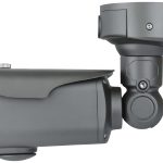 Eyemax TIR-2662V-B HD-TVI 1080p IR Bullet Camera. Featuring IP68 Ingress protection, 6 COB IR Bullet Camera, Varifocal Lens, DC 12V TVI (Transport Video Interface), 1/2.9” Sony CMOS, 2.8~12mm Auto-Iris Varifocal Lens, True Day and Night(ICR) DNR (Digital Noise Reduction) WDR (Wide Dynamic Range) AWB (Auto White Balance) SENS-UP Side View.