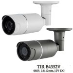 Eyemax TIR-B4352V 4Megapixel 4-in-1 outdoor camera. With advanced features like 3 array LEDs and 2D DNR, it offers clear footage up to 164.04 ft (50 m) Gray or White Color.