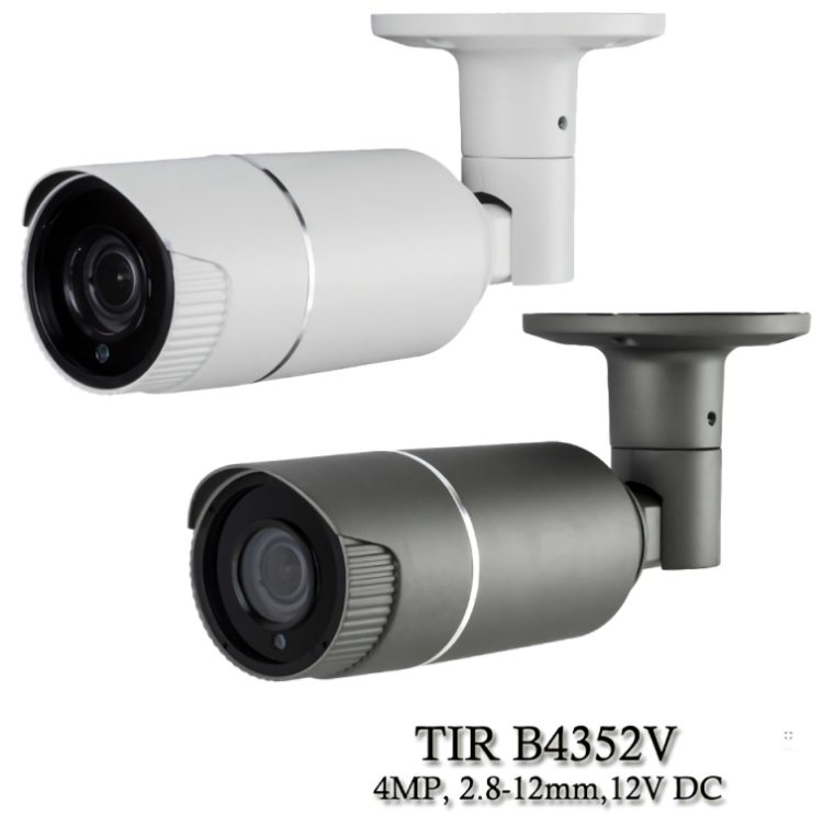 Eyemax TIR-B4352V 4Megapixel 4-in-1 outdoor camera. With advanced features like 3 array LEDs and 2D DNR, it offers clear footage up to 164.04 ft (50 m) Gray or White Color.