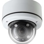 Eyemax TIV-MB4332V-W, a vandal-proof outdoor dome camera with 4MP resolution, 98 ft (29.87 m) night vision, and 4-in-1 video output.