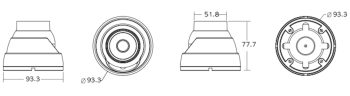Eyemax UIB-2022 is a high-quality full-HD camera with EX-SDI and HD-SDI output for flexible setups Available in gray or white with a 2.8mm or 3.6mm lens IP66 is rated for outdoor use Dimensions