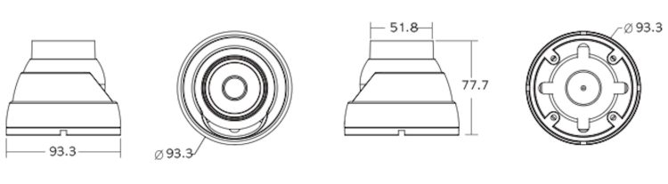 Eyemax UIB-2022 is a high-quality full-HD camera with EX-SDI and HD-SDI output for flexible setups Available in gray or white with a 2.8mm or 3.6mm lens IP66 is rated for outdoor use Dimensions