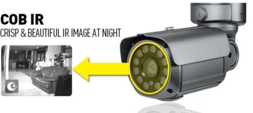 UIR-M2344V-B EX-SDI 1080p IR Bullet Camera With 8 COB IR Motorized AVF Lens Dual Power