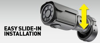 Upgrade your surveillance system with Eyemax UIR-M2342V-B EX-SDI IR Bullet camera. 2MP, 8 COB IR, 2.8-12mm lens, IP68 Ingress Protection, DNR, WDR Easy Slideon Installation, and more. Order now from Collsam Distribution.