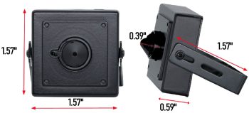 Upgrade your surveillance game with Eyemax USQ-002P-B37, a hidden mini camera with a 2-megapixel (1080P) sensor, a 3.7 mm pinhole lens, and EX-SDI technology for superior performance. Easy to install and consumes less power. Perfect for spy equipment dimensions.