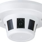 Eyemax XHI-SMK-01P HD-SDI 1080p 2 Megapixel Lens Indoor Smoke Detector Case Hidden Camera with 3.7 mm Fixed Pinhole Lens DC 12V