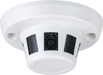 Eyemax XHI-SMK-01P HD-SDI 1080p 2 Megapixel Lens Indoor Smoke Detector Case Hidden Camera with 3.7 mm Fixed Pinhole Lens DC 12V