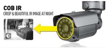 Eyemax XIR-2362FV-B 1080p Long-Range Outdoor IR Bullet with ICR and Dual Power HD-SDI Camera 12 COB IR