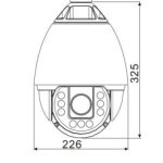 Eyemax XPT-IR-B2830 HD-SDI In or Outdoor High-Speed IR PTZ Camera X30 Zoom 1280×720p (25/30fps-50/60fps), Analog 700TVL 12V DC, WDR Dimension
