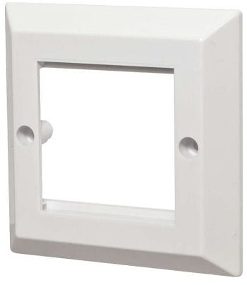 Truon CN-KD-FP39-10Pack dual gang wall plate. With two side-by-side elements, this plate fits multiple devices Front View and is available at Collsam Distribution.