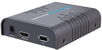 HA-EXT012B-KVM USB HDMI KVM Extender Over Single Cat 5/5E/6/7 Ethernet Cable  Signal Extension Up to 365 ft (111.25 m) USB Keyboard Mouse Support Transmeter