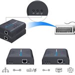 HA-EXT012B-KVM USB HDMI KVM Extender Over Single Cat 5/5E/6/7 Ethernet Cable  Signal Extension Up to 365 ft (111.25 m) USB Keyboard Mouse Support