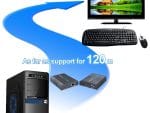 HA-EXT012B-KVM USB HDMI KVM Extender Over Single Cat 5/5E/6/7 Ethernet Cable  Signal Extension Up to 365 ft (111.25 m) USB Keyboard Mouse Support Distance_Transmistion