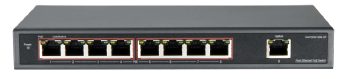 HA-PW1609-8P is an 8 RJ-45 10/100M/1000M Gigabit Switch With 8 POE Injector Voltage Range DC 48V IEEE802.3x Flow Control