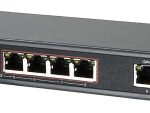 HA-PW1609-8P is an 8 RJ-45 10/100M/1000M Gigabit Switch With 8 POE Injector Voltage Range DC 48V IEEE802.3x Flow Control Left View