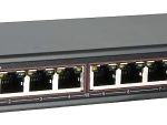 HA-PW1609-8P is an 8 RJ-45 10/100M/1000M Gigabit Switch With 8 POE Injector Voltage Range DC 48V IEEE802.3x Flow Control Right View