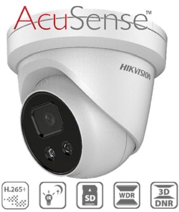 Hikvision AcuSense DS-2CD2346G1-I 4MP Outdoor Network Turret Camera with 4mm Lens