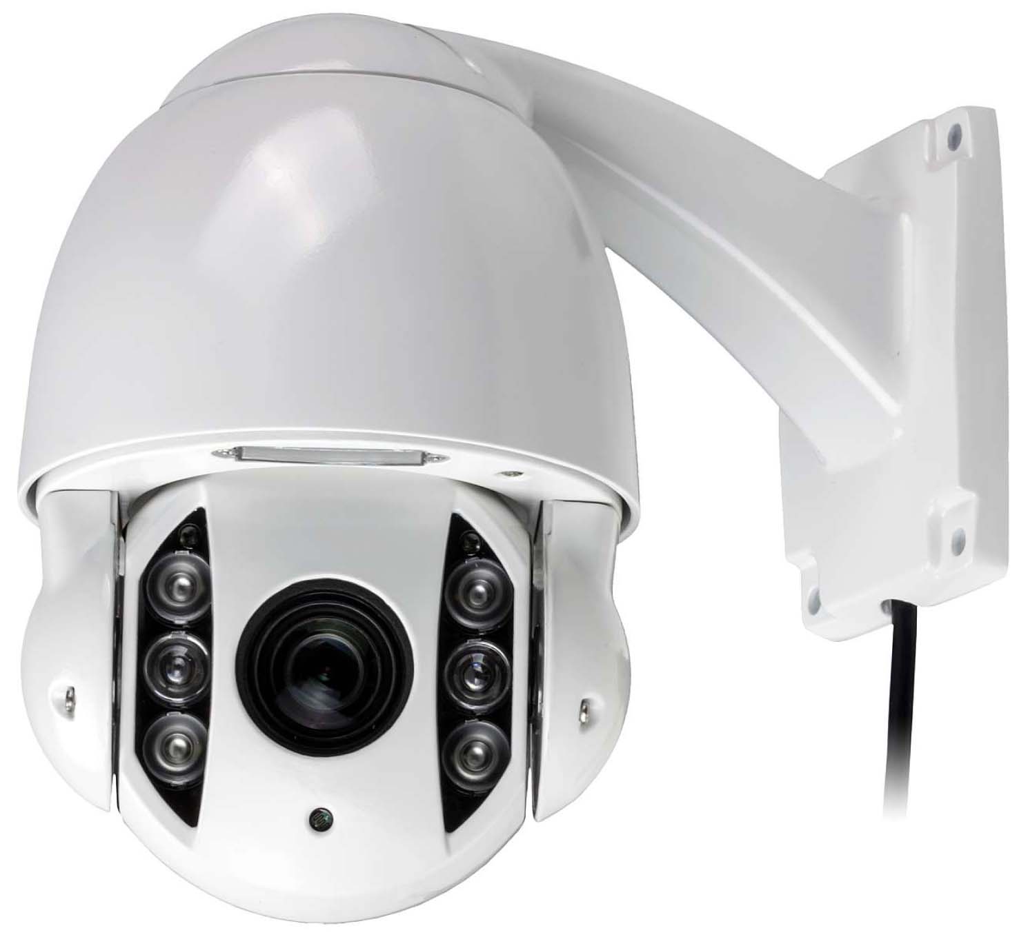 Eyemax TPT-1210-W IR PTZ IR-C1210 HD-TVI 1080p 2Megapixel IP66 Outdoor Infrared (IR) PTZ Camera, 10× Optical Zoom, 197ft (60.05 m) IR Range, DC 12V