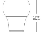Ledvon OPC-BU-A1909 E27 Base A19 9W bulb. Energy efficient, versatile, and available in 3000K or 6000K, it's the perfect choice for any standard light fixture. Brighten up your space with ease Dimensions.