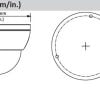 N84CL52 System4K IR 2.8 mm ePoE Mini Dome Dimension;