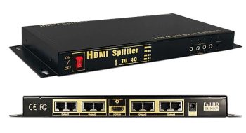 1 in 4 out HDMI Splitter over UTP (CAT5e/6) (OP-HKSP0104MC)