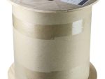Wooden reel of Paige CB-C6E-710648DB Cat6 cable.