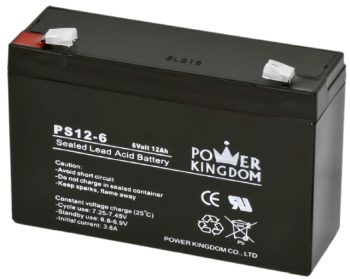Power Kingdom BT-PS06V0120T2 6V 12Ah sealed lead-acid battery