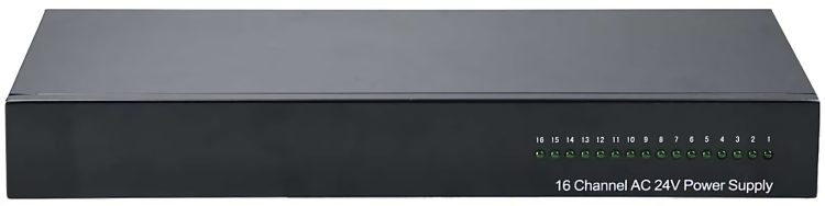 Protect your workstations and home entertainment equipment with our RA-TR-24A1620N UPS system. AC 100-240V, 16 outputs with PTC reset fuse and lightning protection.
