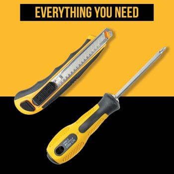 STK-988 10 in 1 Network Installation Tool Kit Cables Repair Maintenance Set, Utility Knife, Screwdriver, and Hard Case