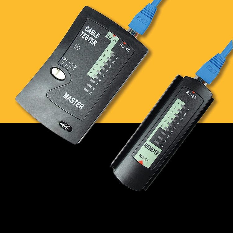 STK-988 10 in 1 Network Installation Tool Kit Cables Repair Maintenance Set, LAN Data Tester, and Hard Case