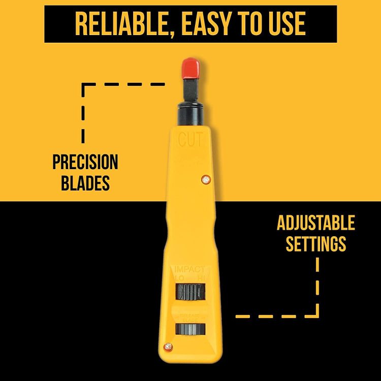 STK-988 10 in 1 Network Installation Tool Kit Cables Repair Maintenance Set, 66 and /110 Punch Down