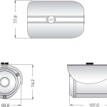 TIR-2522 HD-TVI 1080P Outdoor IR Bullet Camera w/ 25IR LED & 4.0mm Lens Black