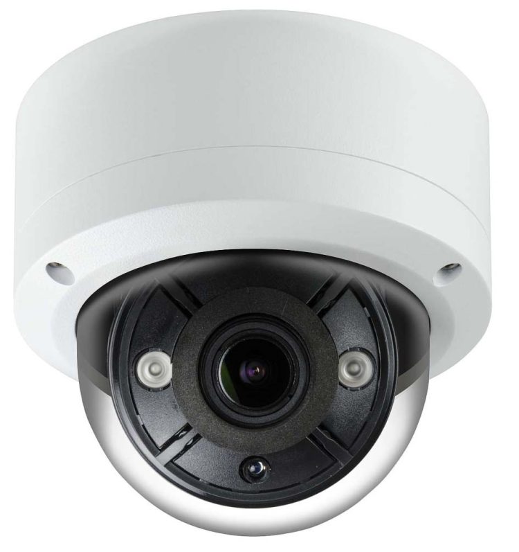 TIV-1232VSL-W Starlight 1080P 4-in-1(TVI - CVI - AHD - 960H) IR Outdoor Vandal-Resistant Dome Camera with 2 COB IR, DC 12V