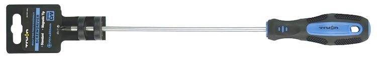TO-SD-PH1-200 Phillips Head Screwdrivers Chrome Vanadium Steel Soft Compound Rubber Handle Magnetic Tip Black Hardened Tip Hole in Handle for Easy Storage 200mm Length.