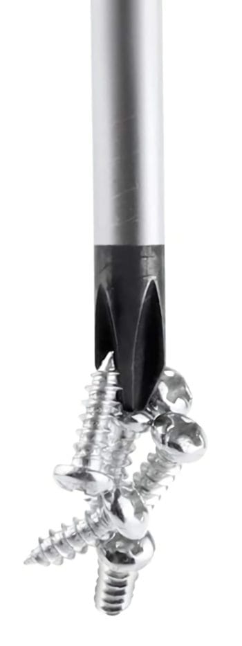 TO-SD-PH2-100 Phillips Head Screwdrivers: Chrome Vanadium Steel, Soft Compound Rubber Handle, Magnetic Tip, Black Hardened Tip, Hole in Handle For Easy Storage, 100 mm Length.