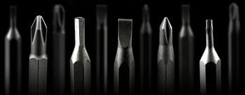 TO-STD-5835 35-piece multipurpose precision screwdriver set has everything you require for DIY projects: needle nose pliers, diagonal cutters, flexible shaft, tweezers, and more. Comes with a durable zippered storage case Bits.