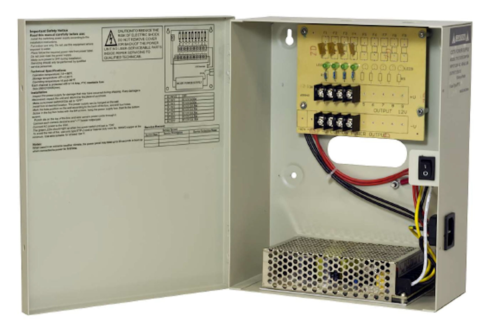 4CH Non-Fused Breaker Power Distributors TR-C12VDC04P10A