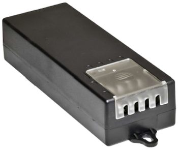 Upgrade or install your CCTV system with the TR-DC441 4 channel power adapter. UL listed and rated at 4 amps, it's the top choice for retail and professional use Side View.