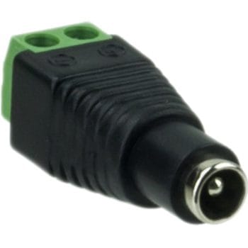 TR-PIGTAIL-TB-F CCTV Camera Power Connector Female with Terminal Block Front