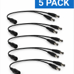 TR-PIGTAIL2 CCTV power pigtail 1-to-2 splitter 5-pack