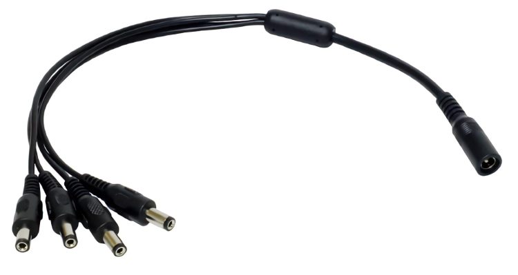 TR-PIGTAIL4 1 in 4 out power pigtail is an essential tool. This heavy-duty power pigtail features one female input and four male output ports.