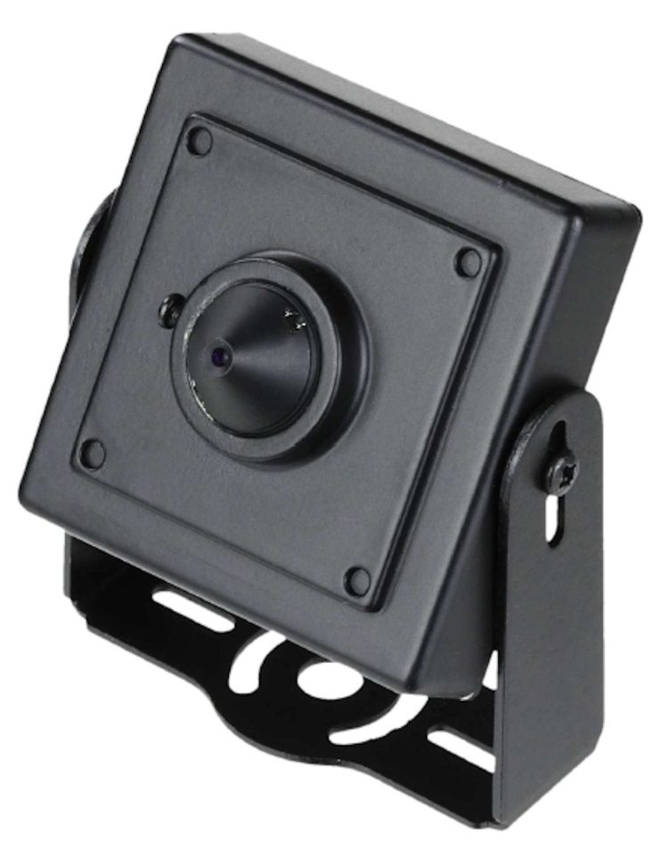 TSQ-B302P-B TVI Square Case 3MP(1296P), 3.7mm Pin-hole Fixed, indoor, UTC, CVBS, DC 12V, Black Case