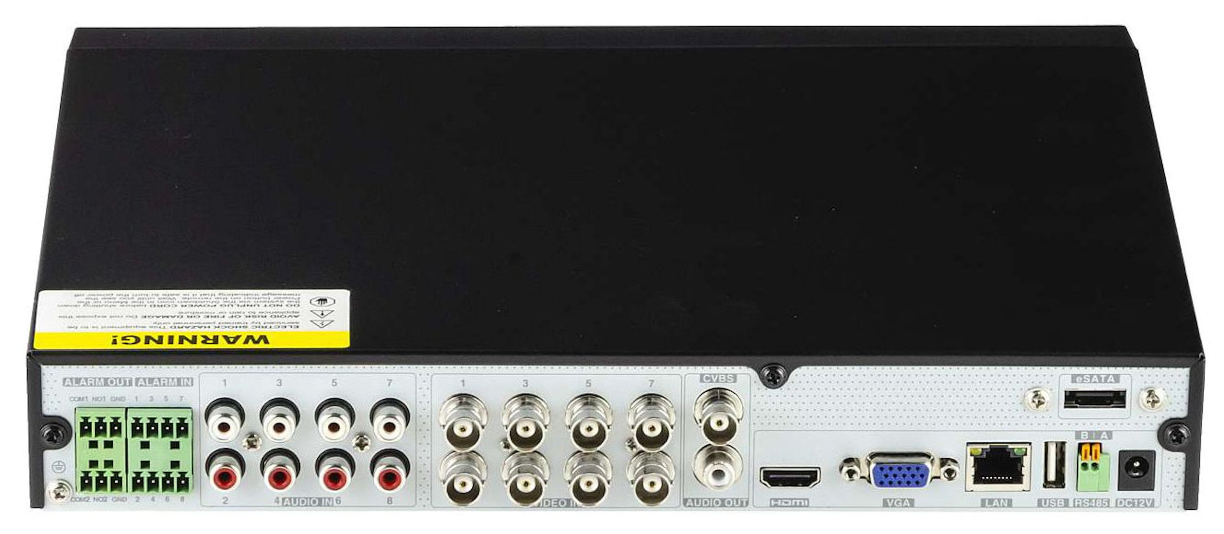 TVST-TR5708 TR series 5708 | 8Ch TVI, AHD, CVI, Analog, IP Hybrid DVR System, H.265, up to 5MP, 8Ch Audio, HDMI, × SATA Back