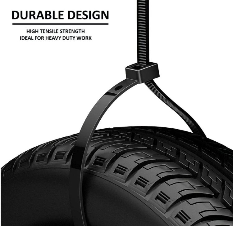 TW-HKC650F 25 inches (63.5 cm) Nylon Cable Ties are a durable and cost-effective solution for bundling wires and cables
